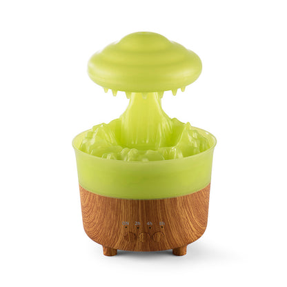 Add Essential Oil Diffusion to Mushroom Humidifier Rain Lamp for a Mossy freshness that meets aromatic jewelry as two drops of essential oil transform your surroundings